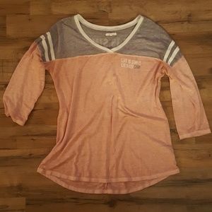 Eat Sleep Camp Baseball Tee